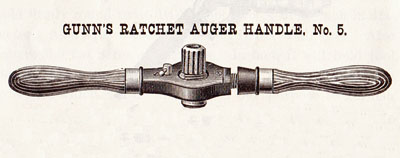 Gunn's ratheting auger handle