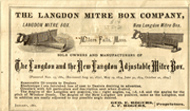 Langdon MitreBox Company 1881 price list