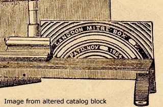 Altered printing block for Millers Falls Company catalog
