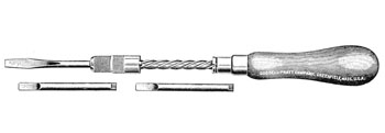 Goodell-Pratt spiral screwdriver no. 1-3