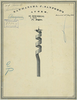sanford's auger, patent drawingRockford Perfection Jennings bits