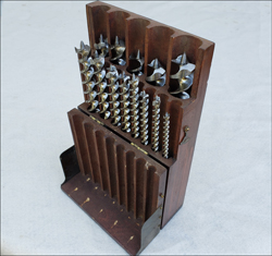 Wright's Jennings bits in a Bartlett box