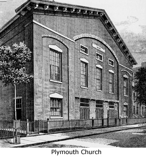 Plymouth Church, Brooklyn, engraving