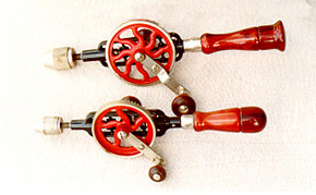 Millers Falls orange-handled hand drills