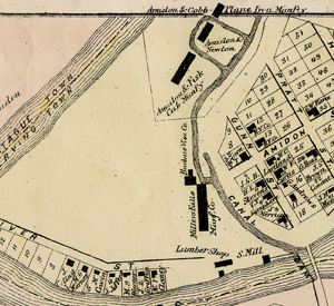 Millers Falls Canal map