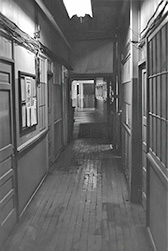 Employee hallway, receiving area, Millers Falls plant, Greenfield, Massachusetts