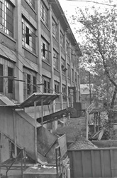 Rear of main manufacturing building, Millers Falls plant, Greenfield, Massachusetts