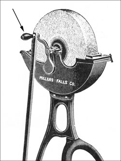 family grindstone no. 3 hand crank detail