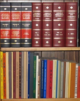 books on shelves