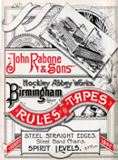 John Rabone catalog, 1892